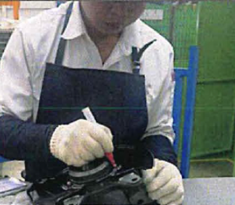  A worker in sub-assembly process